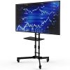 Adjustable Height Mobile TV Cart TV Stand for up to 65-inch TV