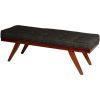 Mid-Century Style 51-inch Accent Bench in Cherry Wood Finish