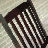 Indoor/Outdoor Patio Porch Black Slat Rocking Chair