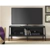 Modern 60-inch Ladder Style TV Stand in Black Finish