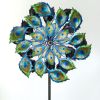 Peacock Solar Multi-Color Wind Spinner Outdoor Lawn Garden Decor