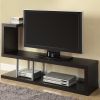 Modern Entertainment Center TV Stand in Cappuccino Finish