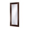Oversized Full Length Floor Mirror with Espresso Wood Frame