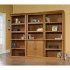 Open Bookcase in Carolina Oak Finish