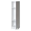 White Tall Storage Cabinet for Brooms and Mops