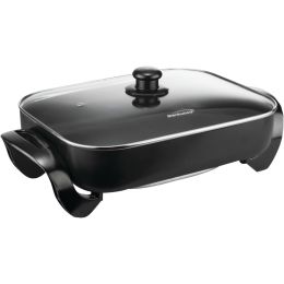 Brentwood Electric Skillet With Glass Lid (1400w; 16")