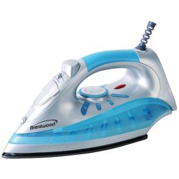 Brentwood Nonstick Steam And Dry Spray Iron With Silver Finish