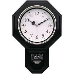 Timekeeper 12" X 17" Essex Pendulum Wall Clock