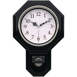 Timekeeper 12" X 17" Essex Pendulum Wall Clock