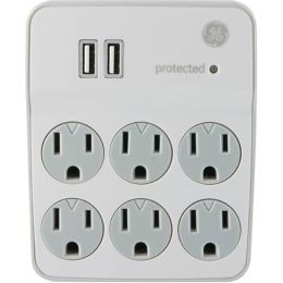 General Electric 6-outlet Surge-protector Wall Tap With 2 Usb Ports