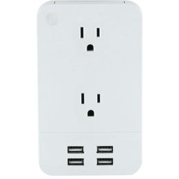General Electric 2-outlet Surge-protector Wall Tap With 4 Usb Ports