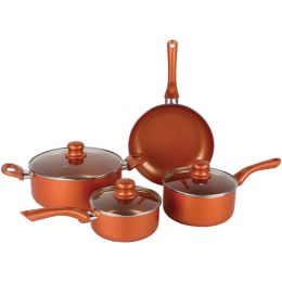 Brentwood Appliances 7-piece Ceramic Aluminum Nonstick Cookware Set