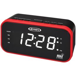 Jensen Am And Fm Weather Band Clock Radio With Weather Alert
