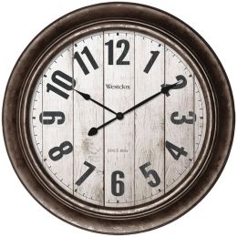 Westclox 15.5" Wall Clock With Antique Bronze Finish