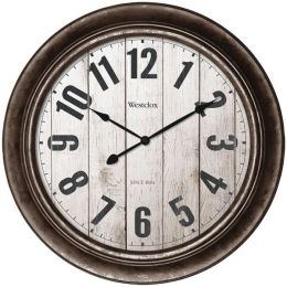 Westclox 15.5" Wall Clock With Antique Bronze Finish