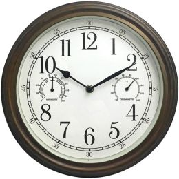 Westclox 12" Indoor And Outdoor Wall Clock