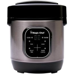 Magic Chef 3-cup Stainless Steel Rice Cooker