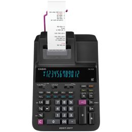 Casio Heavy-duty 12-digit Printing Calculator With Clock