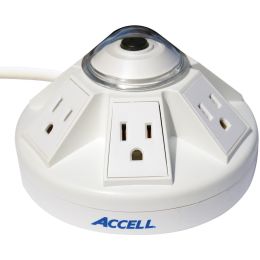 Accell Powramid 6-outlet Power Center And Surge Protector (white)