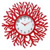 Red Coral Reef Modern Wall Clock Ocean Beach Theme - 22-inch Diameter