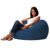Sky Blue Soft Suede 3-Foot Bean Bag Chair Living Room Bedroom Lounger