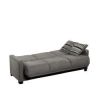 Sage Green Microfiber Convertible Couch Futon Sleeper Sofa