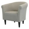 Modern Classic Accent Arm Chair Taupe Upholstered Club Chair