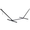 Outdoor 10-ft Heavy Duty Black Powder Coated Steel Hammock Stand