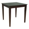 Black Square Wood Dining Table Contemporary Style w/ Shaker Legs