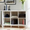 Adjustable Shelf 6-Cube Bookcase Storage Unit in White