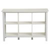 Adjustable Shelf 6-Cube Bookcase Storage Unit in White