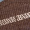 Walnut Brown All Weather Resin Wicker Porch Swing with Hanging Chain