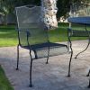 5-Piece Wrought Iron Patio Furniture Dining Set - Seats 4