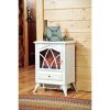 White Ivory 400 Square Foot Electric Space Heater Fireplace Stove