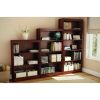 Five Shelf Eco-Friendly Bookcase in Royal Cherry Finish