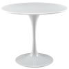 Modern Classic 36-inch Dining Table in White