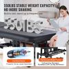 Professional Electric Lift Massage Table, 0-45° Adjustable Backrest Medical Table Beauty Bed, Height Adjustable Tattoo Spa Table on Wheels