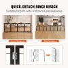 Free Standing Dog Gate, 32" H x 96.5" W Freestanding Pet Gate, 4 Panels Foldable Dog Gate for Wide and Narrow Passageways