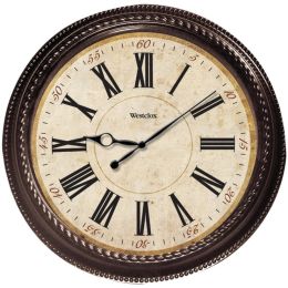 Westclox 32059 20" Marbled Case Finish Clock