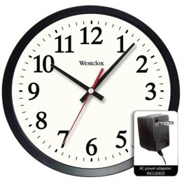 Westclox 32189A-DS 14" Round Electric Powered Office Wall Clock