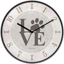 Westclox 33202L 10-Inch Love Paws Wall Clock