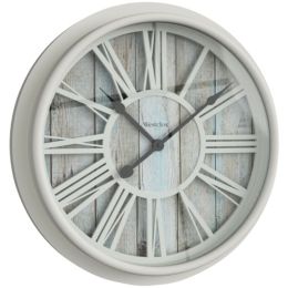 Westclox 33976 15.5-Inch Antique White Clock