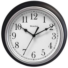 Westclox 46991A 9" Decorative Wall Clock (Black)