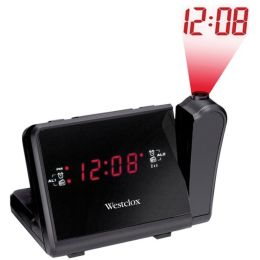 Westclox 80208 Digital LCD Projection Alarm Clock with AM/FM Radio