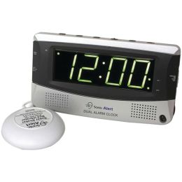 Sonic Alert SBD375ss Sonic Bomb Dual Alarm Clock with Super Shaker