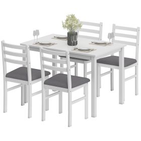 5-Piece Small Kitchen Table Set For 4