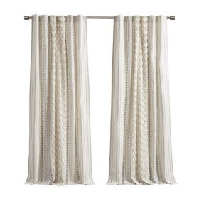 Cotton Printed Curtain Panel - 1.25 inches