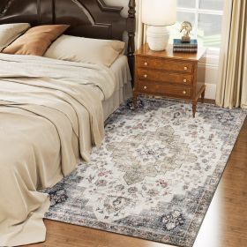 4 x 6 Ft Vintage Machine Washable Area Rug Non Slip - CJSP246140001AZ