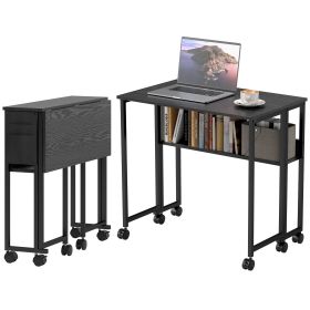 Folding Computer Desk - Black