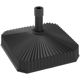 Square Patio Umbrella Base Holder - Black